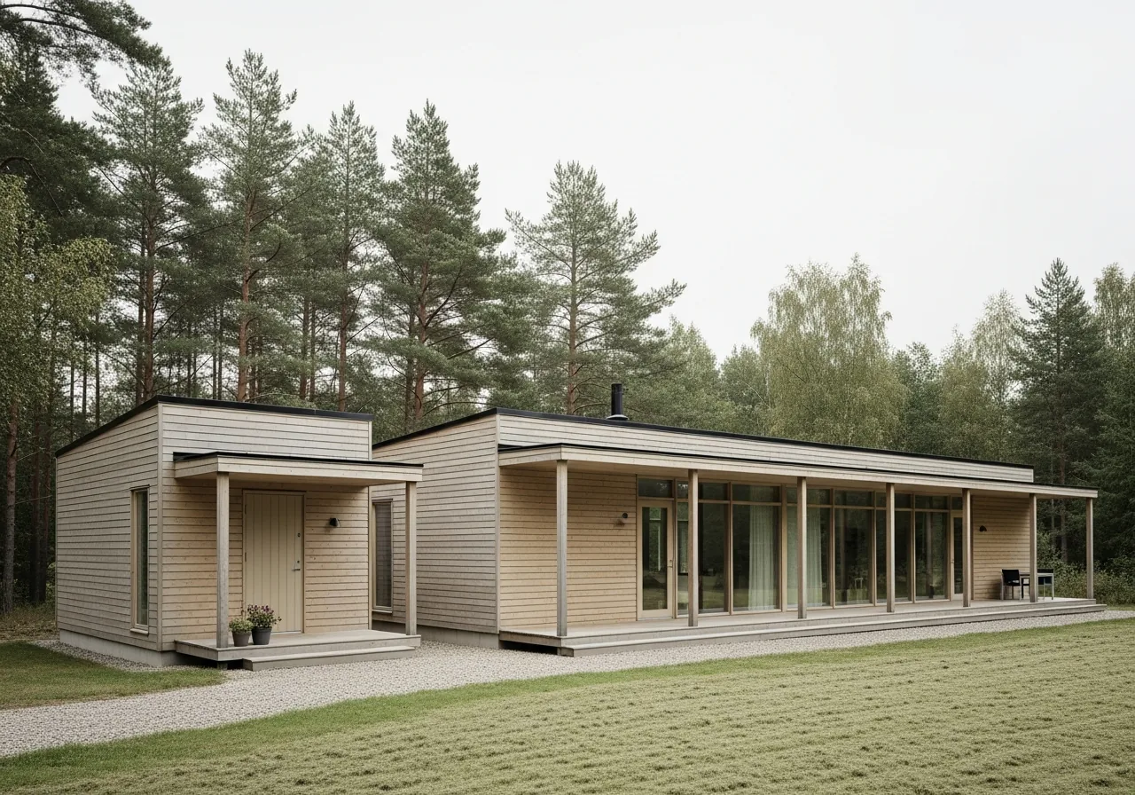 Проект дома «Шексна» из клеёного бруса, 196,80 м²