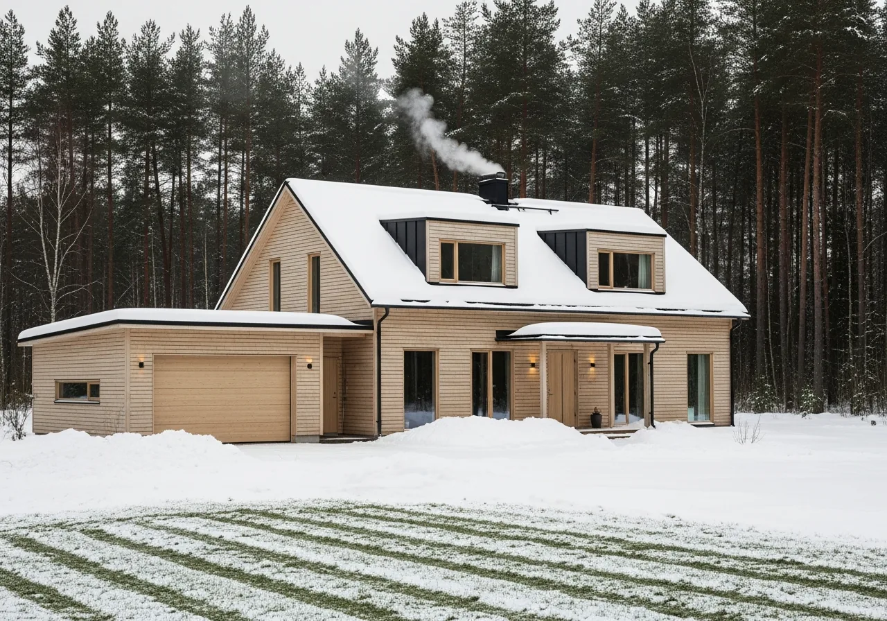 Проект дома «Сухона» из клеёного бруса, 224,10 м²